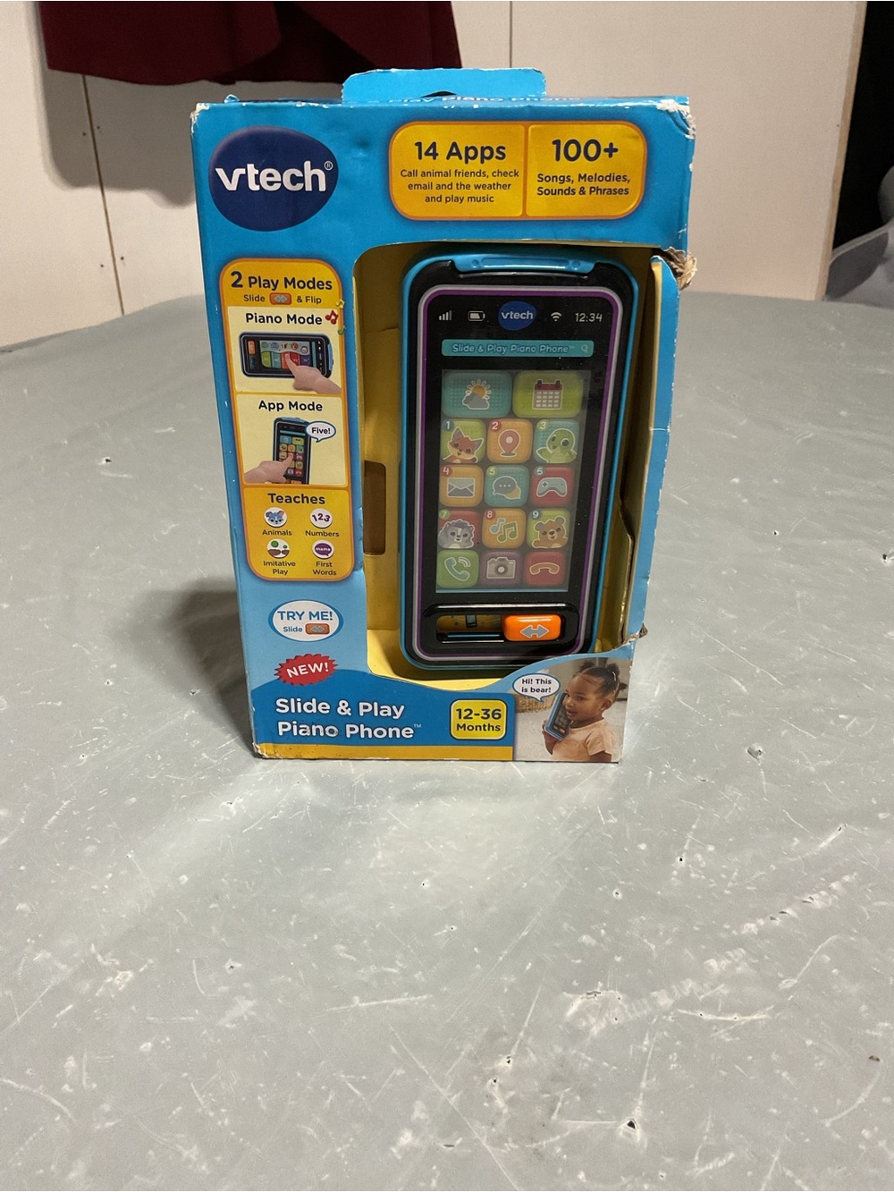 VTech Slide & Play Piano Phone - Blue/Black